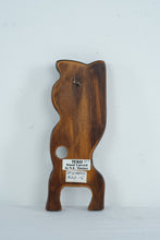Load image into Gallery viewer, Hand-Carved Wooden Tiki Figure with Abalone Shell Eyes, New Zealand
