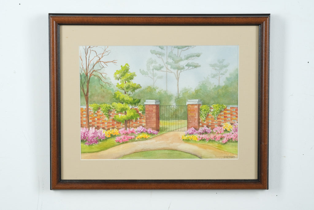 The Brick Gate Watercolor - John Wicker