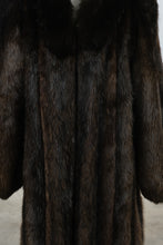 Load image into Gallery viewer, The Evans Collection Vintage Dark Brown Mink Fur Full Length Coat Womens
