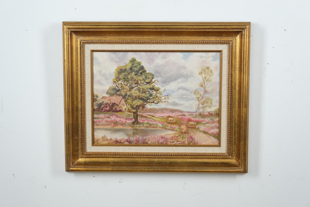 “The Farm” – Original Oil on Board by M. Maynard – 18