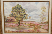 Load image into Gallery viewer, “The Farm” – Original Oil on Board by M. Maynard – 18&quot; x 22.5&quot;
