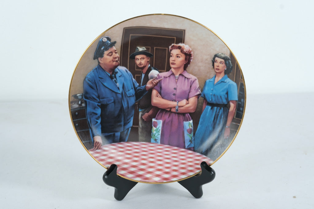 The Honeymooners “The Honeymooners” Collector Plate – 1st Issue, 1987 Hamilton Collection – COA
