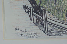 Load image into Gallery viewer, Alex McAdam The Mill 1987 Framed Art Print Pottery Barn Frame
