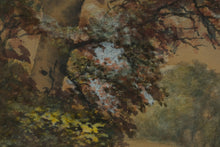 Load image into Gallery viewer, Antique-Style Framed Landscape Watercolor Ornate Gilt Frame 30.5 x 23
