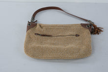 Load image into Gallery viewer, The Sak Crochet Shoulder Bag Tan Brown Leather Tassel Hobo Purse
