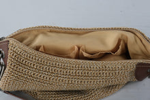 Load image into Gallery viewer, The Sak Crochet Shoulder Bag Tan Brown Leather Tassel Hobo Purse
