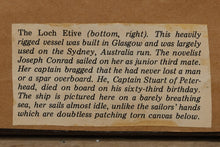 Load image into Gallery viewer, “The Loch Etive” – Vintage Framed Ship Print with Historical Note
