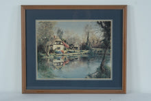 Load image into Gallery viewer, Marty Bell – The Mill Pond, Stockbridge (1986) Hand-Signed Limited Edition Print, 235/500
