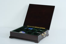 Load image into Gallery viewer, The Bombay Company Wooden Tea Chest Box – 12-Compartment
