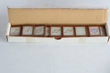 Load image into Gallery viewer, Vintage Thomas Kinkade Simpler Times Perpetual Calendar Plate Set Wood Display 12 Plates
