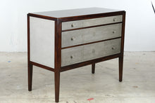Load image into Gallery viewer, Thomas O’Brien Century Furniture Three-Drawer Shagreen and Mahogany Chest
