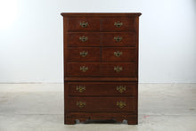 Load image into Gallery viewer, Thomasville Winston Court Solid Cherry Chest on Chest Highboy Dresser
