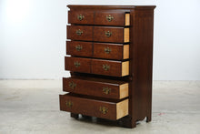 Load image into Gallery viewer, Thomasville Winston Court Solid Cherry Chest on Chest Highboy Dresser

