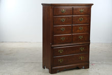 Load image into Gallery viewer, Thomasville Winston Court Solid Cherry Chest on Chest Highboy Dresser
