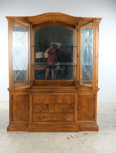 Load image into Gallery viewer, Thomasville Fine Burl Wood China Cabinet and Display Hutch
