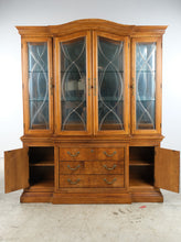 Load image into Gallery viewer, Thomasville Fine Burl Wood China Cabinet and Display Hutch

