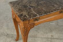 Load image into Gallery viewer, Thomasville Marble Top Console Table with Drawers
