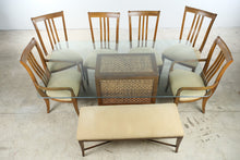 Load image into Gallery viewer, Thomasville Impressions Glass Top Dining Set with 6 Chairs and Bench
