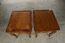 Load image into Gallery viewer, Pair of Thomasville Solid Wood French Provincial End Tables
