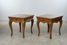 Load image into Gallery viewer, Pair of Thomasville Solid Wood French Provincial End Tables
