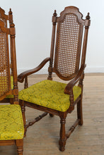 Load image into Gallery viewer, Thomasville Segovia Dining Set – Table w/ 2 Leaves + 8 Cane-Back Chairs (Spanish Mediterranean Style)
