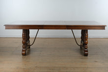 Load image into Gallery viewer, Thomasville Segovia Dining Set – Table w/ 2 Leaves + 8 Cane-Back Chairs (Spanish Mediterranean Style)
