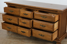 Load image into Gallery viewer, Thomasville Solid Wood Dresser — Classic Nine-Drawer Design
