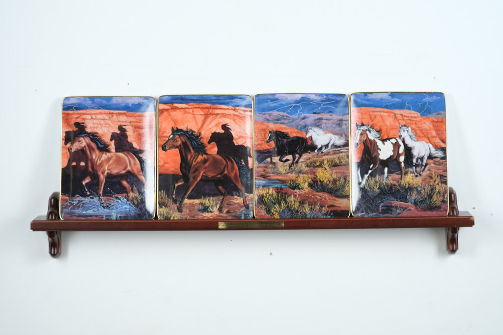 Set of 4 Thunder in the Mountain - The Franklin Mint