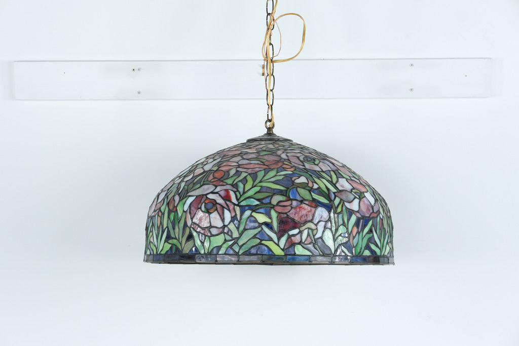 Tiffany-Style Stained Glass Hanging Dome Chandelier – 20