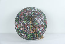 Load image into Gallery viewer, Tiffany-Style Stained Glass Hanging Dome Chandelier – 20&quot; Floral Design
