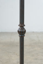 Load image into Gallery viewer, Tiffany Style Stained Glass Floor Lamp Blue Pink Floral Art Nouveau 63 Inch
