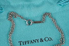 Load image into Gallery viewer, Tiffany and Co Infinity Bracelet Sterling Silver 925 Double Chain with Pouch
