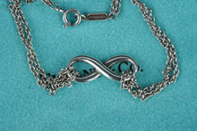 Load image into Gallery viewer, Tiffany and Co Infinity Bracelet Sterling Silver 925 Double Chain with Pouch
