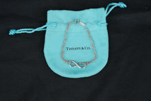 Load image into Gallery viewer, Tiffany and Co Infinity Bracelet Sterling Silver 925 Double Chain with Pouch
