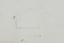 Load image into Gallery viewer, Cream Glazed Ceramic Relief Tile Woman with Basket Sun Garden Scene 8 Inch
