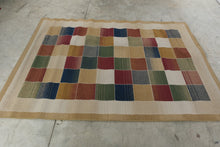 Load image into Gallery viewer, Geometric Block Area Rug Multicolor Modern Machine Made Carpet
