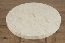 Load image into Gallery viewer, Tile Topped 17&quot; Round Side Table
