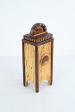 Load image into Gallery viewer, Timothy McCune Signed Studio Wood Lidded Box Spalted Maple Wenge Burl Vessel
