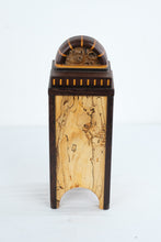 Load image into Gallery viewer, Timothy McCune Signed Studio Wood Lidded Box Spalted Maple Wenge Burl Vessel
