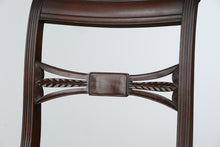 Load image into Gallery viewer, Pair of Regency Chairs with Carved Hoofed Feet - Brand New Toile Upholstery
