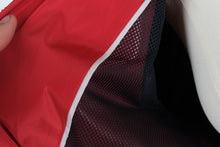 Load image into Gallery viewer, Tommy Hilfiger Womens Medium Red Hooded Logo Tape Windbreaker Rain Jacket
