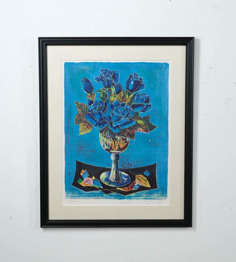 Tony Agostini Signed Cubist Lithograph – 