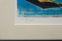 Load image into Gallery viewer, Tony Agostini Signed Cubist Lithograph – &quot;Blue Roses Still Life&quot;

