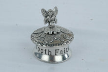 Load image into Gallery viewer, AE Williams Tooth Fairy Keepsake Box Pewter Made in England Fairy Trinket Box
