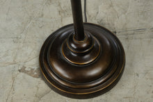 Load image into Gallery viewer, Torchiere Floor Lamp Bronze Finish Frosted Glass Shade Marble Accent
