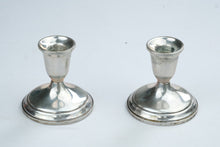 Load image into Gallery viewer, Towle Sterling Silver 701 Weighted Candlestick Holders Pair 3 5 Inch
