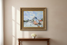 Load image into Gallery viewer, Alfred Sisley Street in Moret Reproduction Oil Painting Framed Impressionist Landscape 32x28
