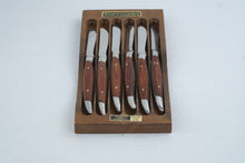 Load image into Gallery viewer, Vintage Washington Forge Town and Country Fleetwood Steak Knives Set of 6 Japan
