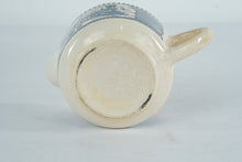 Load image into Gallery viewer, Royal Currier and Ives Blue Creamer Train Scene Made in USA
