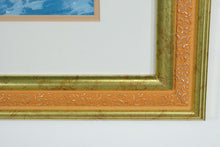 Load image into Gallery viewer, “Tranquil Harbor” Framed Coastal Art Print – 29x35 – Nautical Boats Scene, Made in USA
